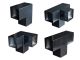 Eckverbinder Schwarz 120x120mm